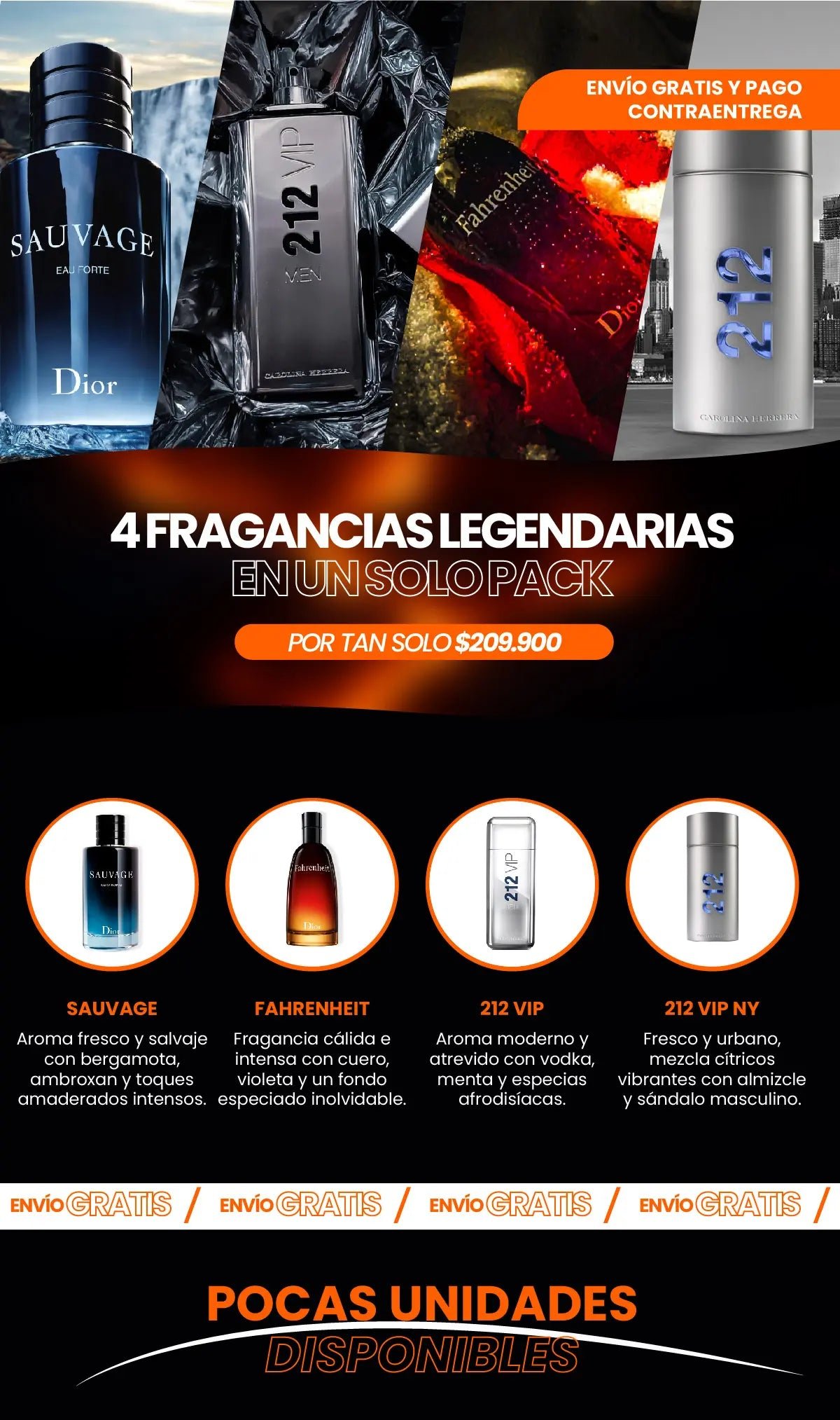 Pack Legendario de Fragancias Premium x4