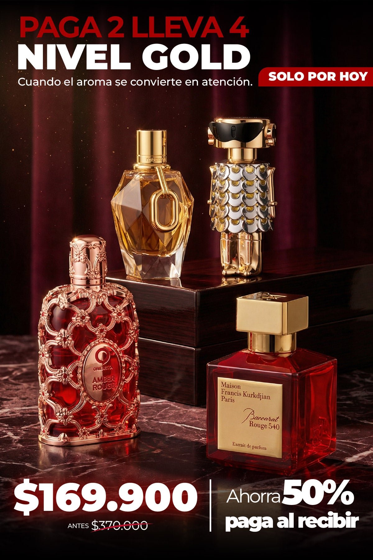 Baccarat 540, Amber Rouge, Phantom, Million Gold
