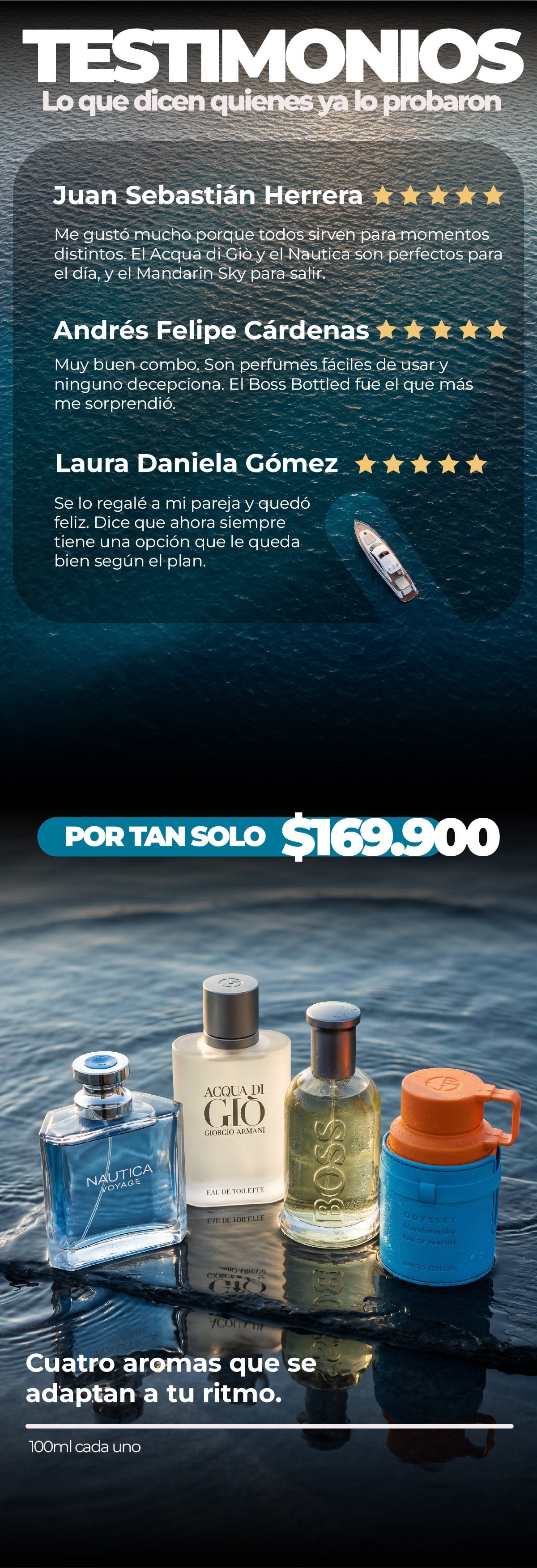 Nautica, Acqua di Gio, Hugo Boss, Mandarin Sky
