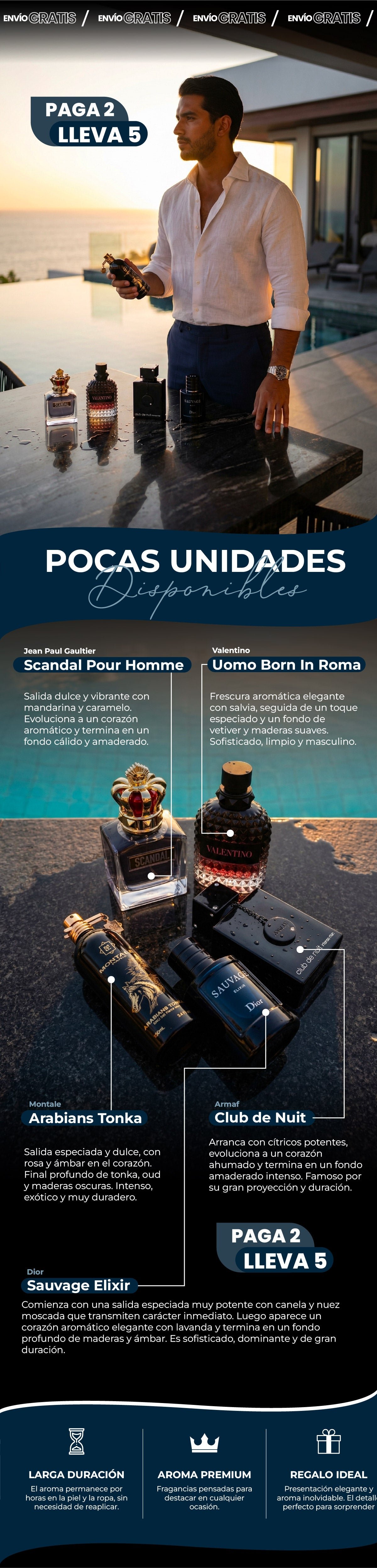 Montale, Scandal, Sauvage Elixir, Club de Nuit, Valentino