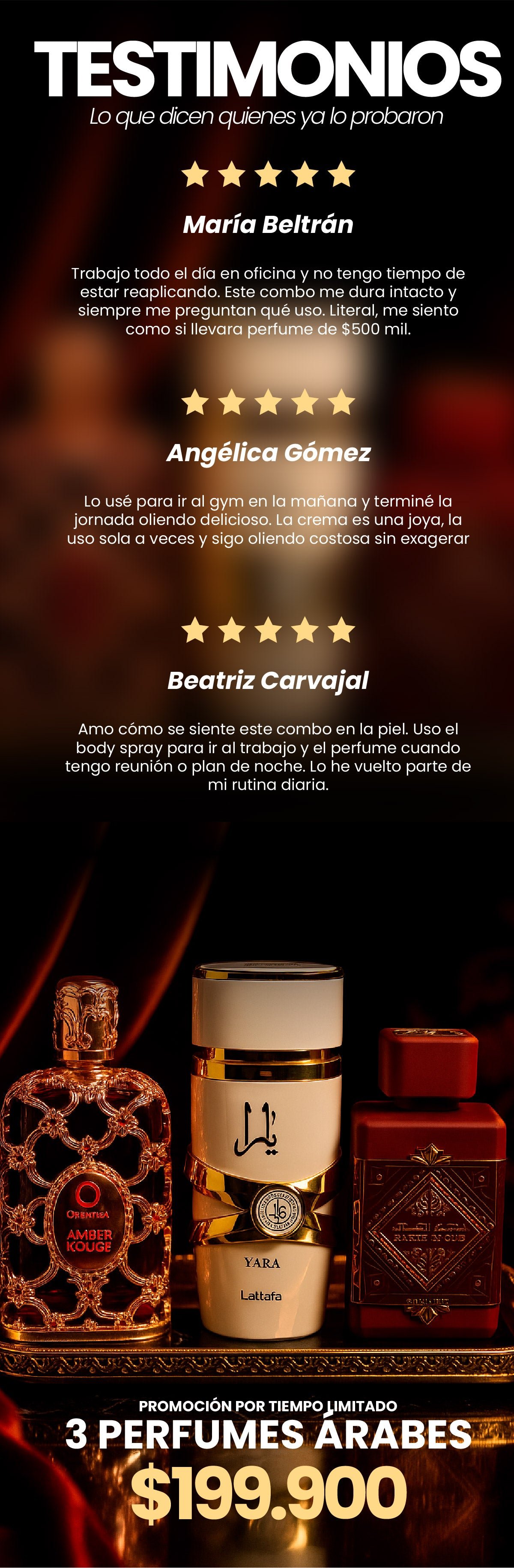 Promo Árabe x3 (Rouge, Moi, Bade'e)