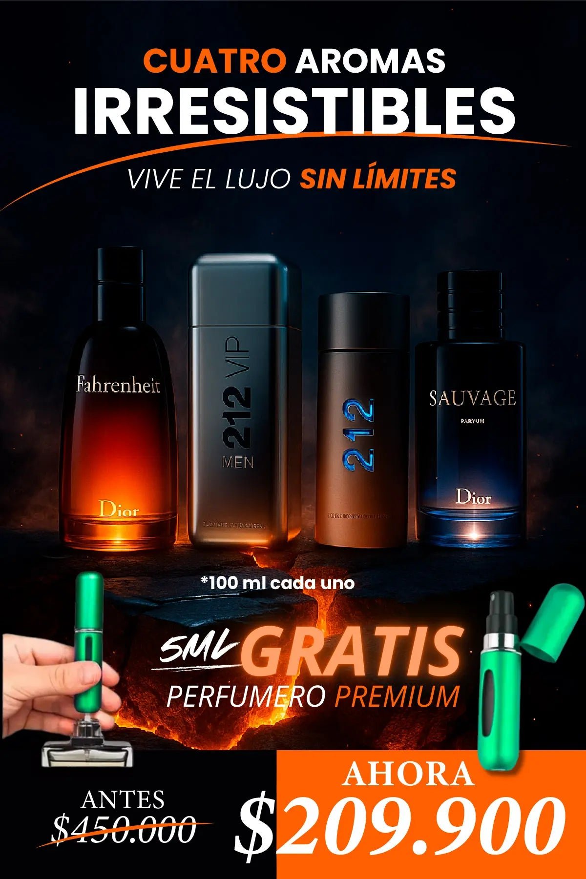 Pack Legendario de Fragancias Premium x4