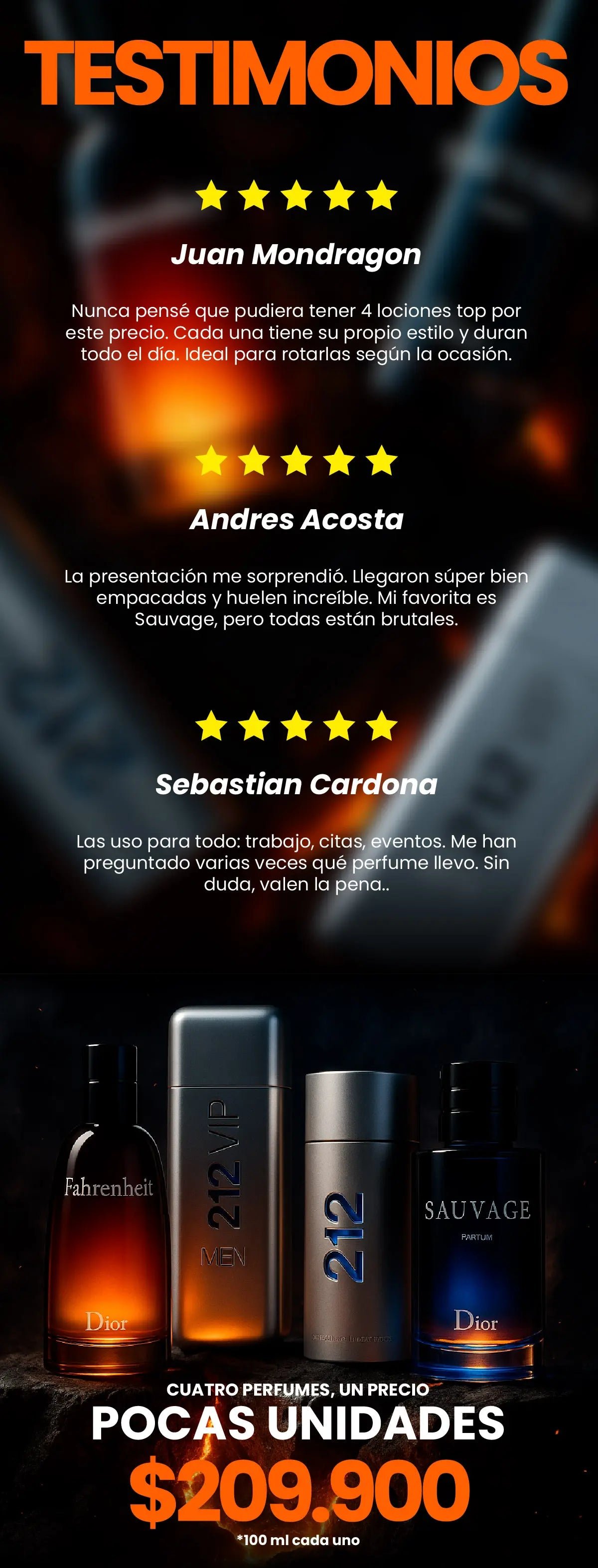 Pack Legendario de Fragancias Premium x4